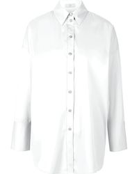 Riani - Overhemden ,Wit ,Denim Klassieke Popeline Stretch Blouse - Lyst