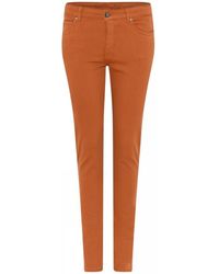 Cro - Jeans ,Oranje ,Leer Slim-Fit Jeans - Lyst