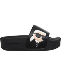 Karl Lagerfeld - Shoes > flip flops & sliders > sliders - Lyst