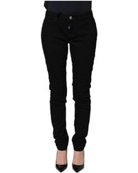 Dolce & Gabbana - Black Queen Embroidery Pretty Denim Jeans - Lyst
