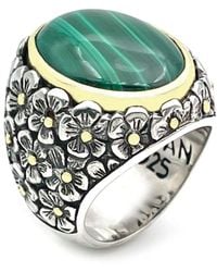 JALAN JALAN - 925 sterling silber malachit ring - Lyst