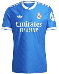 adidas - Fitness ,Blauw ,Blauwe Vogel Jersey Voor Real 3 - Lyst