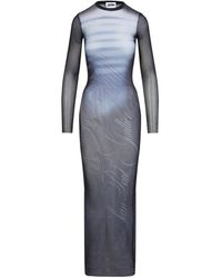 Jean Paul Gaultier - Le Mâle Crewneck Maxi Dress-Donna - Lyst