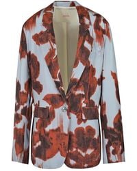 Jucca - Satin-Blazer Mit Revers - Lyst