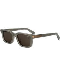 ZEGNA - Ez0280 Rechteckige Sonnenbrille - Lyst