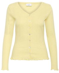 Saint Tropez - Truien & Vesten ,Geel ,Katoen Gru Sz Cardigan - Lyst
