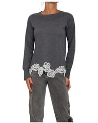 Blugirl Blumarine - Round-Neck Knitwear - Lyst