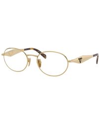 Prada - Ovales Metall-Optikgestell - Lyst