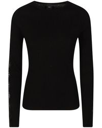Pinko - Copenaghen Ronde Hals Trui Met Lange Mouwen - Lyst