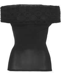 Marine Serre - Off-Shoulder Draped Top - Lyst