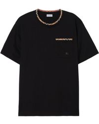 Burberry - T-Shirt Met Ronde Hals - Lyst