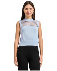 ARMANI EXCHANGE - Katoenen Gebreide Top - Lyst