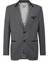 Billionaire - Jassen ,Zwart ,Wol Crest Blazer - Lyst