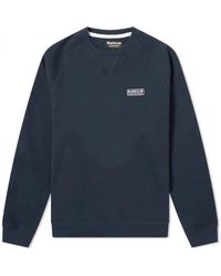 Barbour - Hoodies & Sweatvesten ,Blauw ,Katoen Essentiële Crew Sweatshirt - Lyst