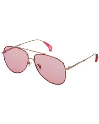 Police - Rosa metall sonnenbrille für frauen - Lyst