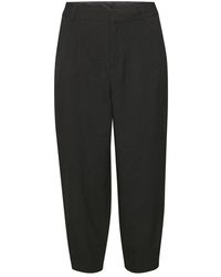 Kaffe - Broeken ,Zwart ,Hoge Taille Zwarte Broek - Lyst