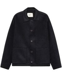 NN07 - Jassen ,Blauw ,Wol Morgan Wolmix Jas - Lyst