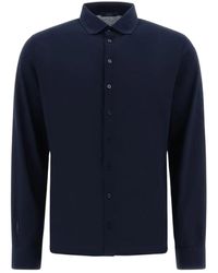 Herno - Camicia in jersey crepe - Lyst