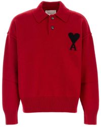 Ami Paris - Round-Neck Knitwear - Lyst