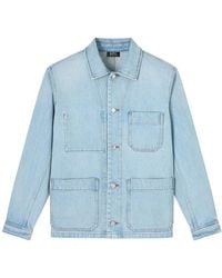 A.P.C. - Denim Jackets - Lyst