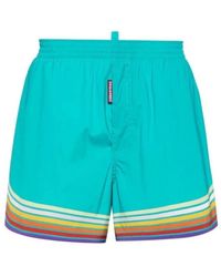 DSquared² - Badmode ,Blauw ,Midi Boxer Briefs - Lyst