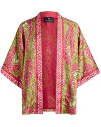 Etro - Silk Twill Kesa - Lyst