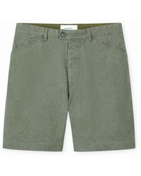Closed - Korte Broeken ,Groen ,Katoen Cotton Bermuda Shorts - Lyst