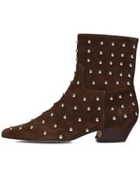 Toral - Braune Wildleder Stiefeletten Irene Punk - Lyst