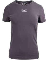 EA7 - Tops ,Blauw T-Shirt Ea7 - Lyst