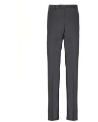 Incotex - Dunkelgraue Wollhose Mit Taschen - Lyst
