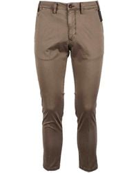 Michael Coal - Broeken ,Bruin ,Katoen Slim-Fit Broek - Lyst