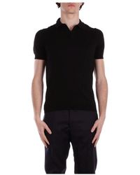 Tagliatore - T-Shirts Und Polos Schwarz - Lyst