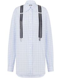 Moschino - Camicia Vichy Di Cotone - Lyst