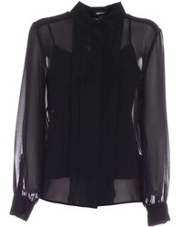 DKNY - Two-tone blouse - Lyst