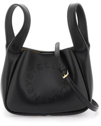 Stella McCartney - Perforierte logo alter mat handtasche,handbags - Lyst
