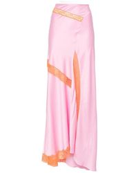 MSGM - Lace Slit Skirt - Lyst