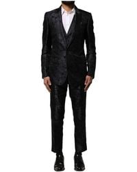 Dolce & Gabbana - Jacquard 3-Delig Single Breasted Suit - Lyst