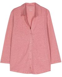 Majestic Filatures - Overhemden ,Roze ,Linnen Roze Roze Linnen Blend Shirt - Lyst