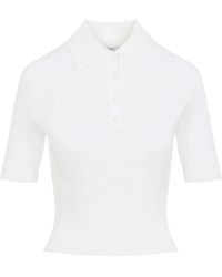 Givenchy - Truien & Vesten ,Katoen Ivory Gebreide Polo - Lyst