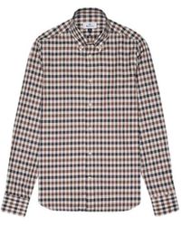 Aquascutum - Overhemden ,Katoen Club Check Button Down Overhemd - Lyst