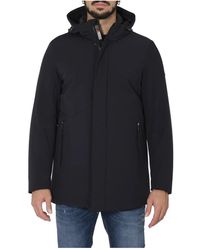Heskimo - Lange Jas Met Capuchon Van Softshell - Lyst