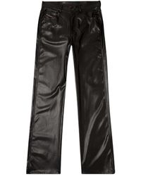 DIESEL - Broeken ,Zwart ,Polyester P-Lain Rechte Broek - Lyst