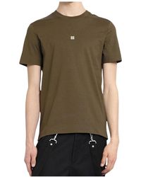 Givenchy - Khaki slim fit t-shirt mit 4g logo print,logo besticktes slim fit t-shirt - Lyst