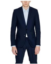 Antony Morato - Blauw Polyester Pak Jas Collectie - Lyst