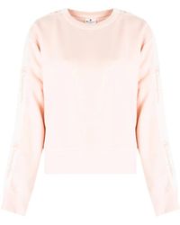 Champion - Hoodies & Sweatvesten ,Roze ,Katoen Klassieke Korte Sweatshirt - Lyst