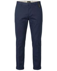 AT.P.CO - Broeken ,Blauw ,Katoen Chinos - Lyst
