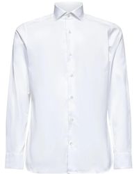 D4.0 - Overhemden ,Wit ,Katoen Shirt - Lyst