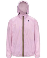 K-Way - Roze Lichtgewicht Hoodie Jas - Lyst