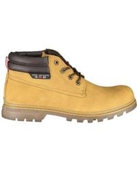 Carrera - Gelbe schnürstiefel mit kontrastdetails - Lyst