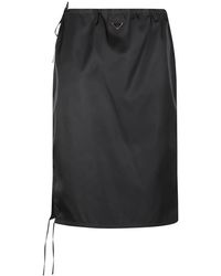 Prada - Midi Skirts - Lyst